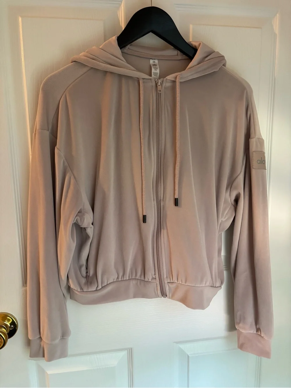 ALO Yoga Velour Full Zip Hoodie